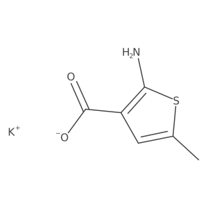 2-Amino-5-methylthiophene-3-carboxylic acid potassium salt Structure