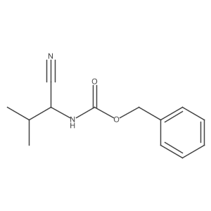 (S)-benzyl 1-cyano-2-methylpropylcarbamate结构式
