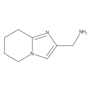 5H,6H,7H,8H-imidazo[1,2-a]pyridin-2-ylmethanamine结构式