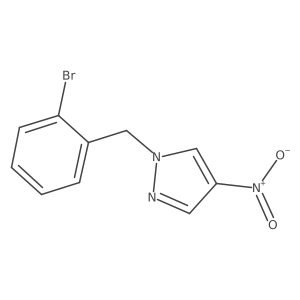 1-[(2-Bromophenyl)methyl]-4-nitro-1H-pyrazole Structure