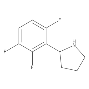 (R)-2-(2,3,6-Trifluorophenyl)pyrrolidine结构式