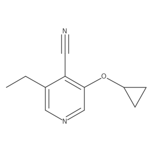 3-Cyclopropoxy-5-ethylisonicotinonitrile结构式