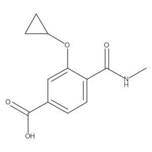 3-Cyclopropoxy-4-(methylcarbamoyl)benzoic acid结构式