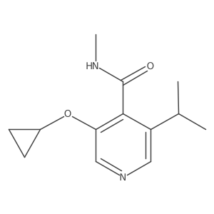 3-Cyclopropoxy-5-isopropyl-N-methylisonicotinamide Structure