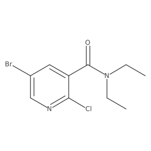 5-Bromo-2-chloro-N,N-diethylnicotinamide Structure