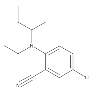 5-Chloro-2-[ethyl(1-methylpropyl)amino]benzonitrile Structure