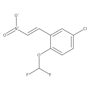 4-Chloro-1-(difluoromethoxy)-2-(2-nitroethenyl)benzene Structure