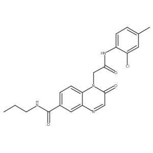 1-(2-((2-chloro-4-methylphenyl)amino)-2-oxoethyl)-2-oxo-N-propyl-1,2-dihydroquinoxaline-6-carboxamide结构式
