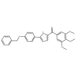 (2-(4-(benzyloxy)phenyl)-1H-imidazol-5-yl)(3,4,5-trimethoxyphenyl)methanone Structure
