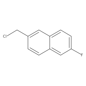 2-(Chloromethyl)-6-fluoronaphthalene结构式