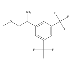 (R)-1-(3,5-Bis(trifluoromethyl)phenyl)-2-methoxyethanamine结构式