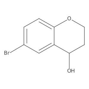 (4R)-6-bromo-3,4-dihydro-2H-1-benzopyran-4-ol结构式