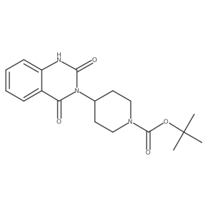 tert-butyl 4-(2,4-dioxo-1,4-dihydroquinazolin-3(2H)-yl)piperidine-1-carboxylate结构式