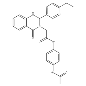 N-[4-(acetylamino)phenyl]-2-[2-(4-methoxyphenyl)-4-oxo-1,4-dihydroquinazolin-3(2H)-yl]acetamide结构式