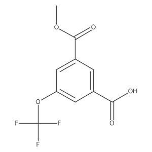 3-(Methoxycarbonyl)-5-(trifluoromethoxy)benzoic acid Structure