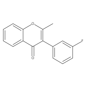 3-(3-fluorophenyl)-2-methyl-4H-chromen-4-one结构式