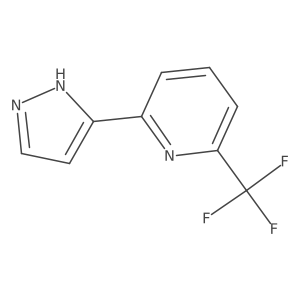 2-(1H-Pyrazol-3-yl)-6-(trifluoromethyl)pyridine结构式
