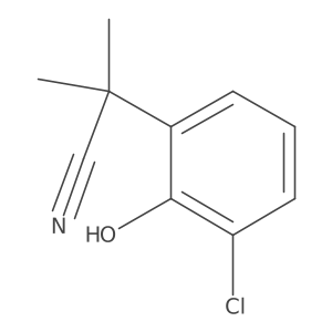 2-(3-Chloro-2-hydroxyphenyl)-2-methylpropanenitrile Structure