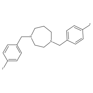1,4-Bis-(4-fluoro-benzyl)-[1,4]diazepane结构式