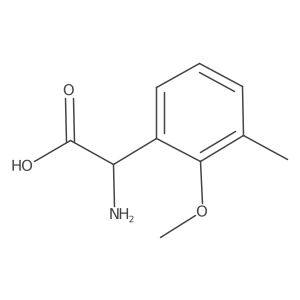 2-Amino-2-(2-methoxy-3-methylphenyl)acetic acid结构式