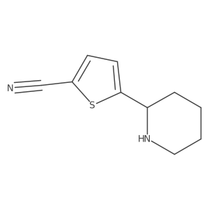 5-(Piperidin-2-yl)thiophene-2-carbonitrile Structure