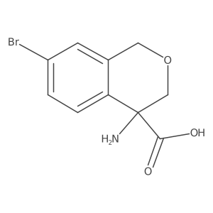 4-Amino-7-bromoisochromane-4-carboxylic acid结构式