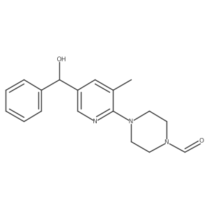 4-(5-(Hydroxy(phenyl)methyl)-3-methylpyridin-2-yl)piperazine-1-carbaldehyde Structure