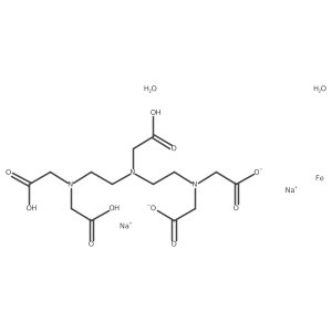 Disodium;2-[2-[2-[bis(carboxymethyl)amino]ethyl-(carboxymethyl)amino]ethyl-(carboxylatomethyl)amino]acetate;iron;dihydrate Structure