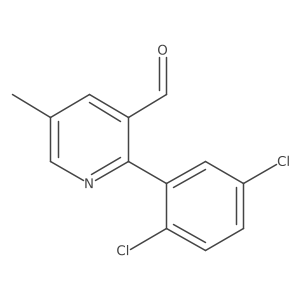 2-(2,5-Dichlorophenyl)-5-methylnicotinaldehyde Structure