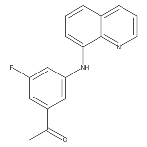Ethanone, 1-[3-fluoro-5-(8-quinolinylamino)phenyl]-结构式