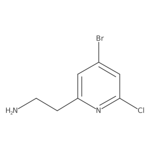 2-(4-Bromo-6-chloropyridin-2-YL)ethanamine结构式