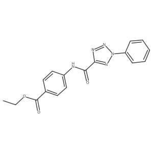 ethyl 4-(2-phenyl-2H-tetrazole-5-carboxamido)benzoate Structure