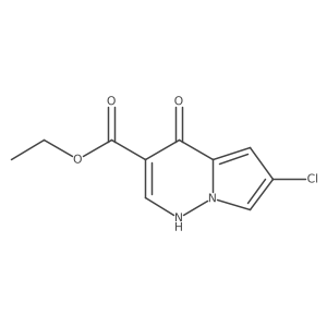 Ethyl 6-chloro-4-hydroxypyrrolo[1,2-b]pyridazine-3-carboxylate结构式