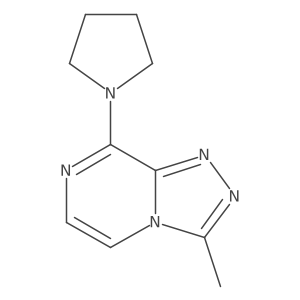 1-{3-Methyl-[1,2,4]triazolo[4,3-a]pyrazin-8-yl}pyrrolidine Structure