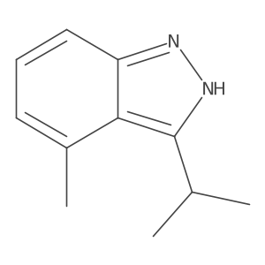3-Isopropyl-4-methyl-1H-indazole结构式