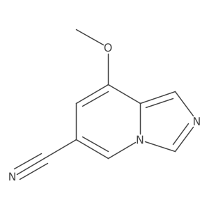 Imidazo[1,5-a]pyridine-6-carbonitrile, 8-methoxy- Structure