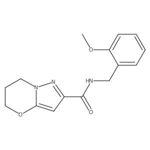 N-(2-methoxybenzyl)-6,7-dihydro-5H-pyrazolo[5,1-b][1,3]oxazine-2-carboxamide Structure