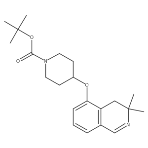 tert-butyl 4-[(3,3-dimethyl-4H-isoquinolin-5-yl)oxy]piperidine-1-carboxylate Structure