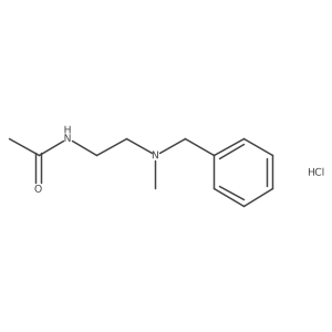 N-{2-[benzyl(methyl)amino]ethyl}acetamide hydrochloride Structure