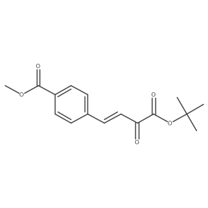 Methyl 4-[4-[(2-methylpropan-2-yl)oxy]-3,4-dioxobut-1-enyl]benzoate结构式