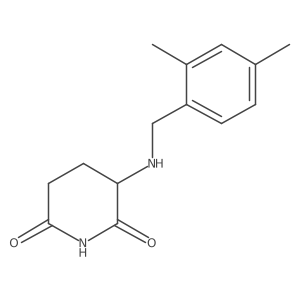 2,6-Piperidinedione, 3-[[(2,4-dimethylphenyl)methyl]amino]- Structure