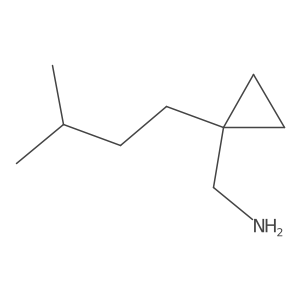 [1-(3-Methylbutyl)cyclopropyl]methanamine结构式