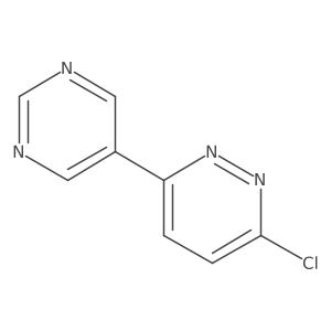 3-chloro-6-(5-pyrimidinyl)Pyridazine结构式