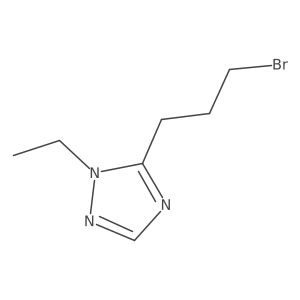 5-(3-bromopropyl)-1-ethyl-1H-1,2,4-triazole Structure