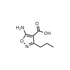 5-Amino-3-propyl-1,2-oxazole-4-carboxylic acid Structure