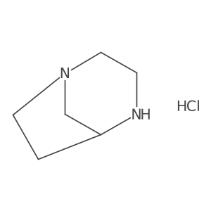 (5R)-1,4-Diazabicyclo[3.2.1]octane hydrochloride结构式