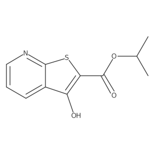 1-Methylethyl 3-hydroxythieno[2,3-b]pyridine-2-carboxylate结构式