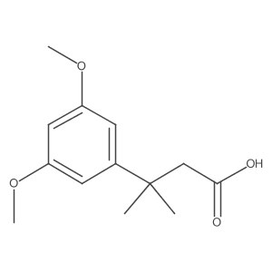 3-(3,5-Dimethoxyphenyl)-3-methylbutanoic acid Structure