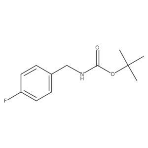 tert-Butyl (4-fluorobenzyl)carbamate结构式