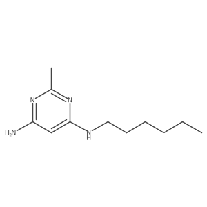 N4-hexyl-2-methylpyrimidine-4,6-diamine Structure